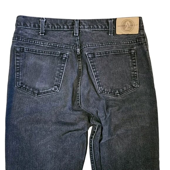 Vintage 90s Mens Arizona Jeans Faded Black Denim 36x30 Measures 35 Straight Leg - Picture 4 of 8